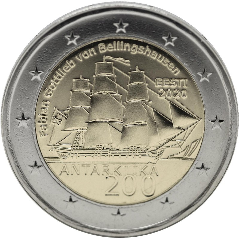 Estonia 2020 - 2 euro 200° scoperta Antartide