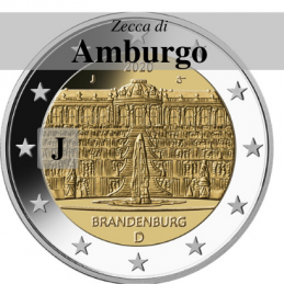 Germania 2020 - 2 euro Brandeburgo Potsdam - zecca J