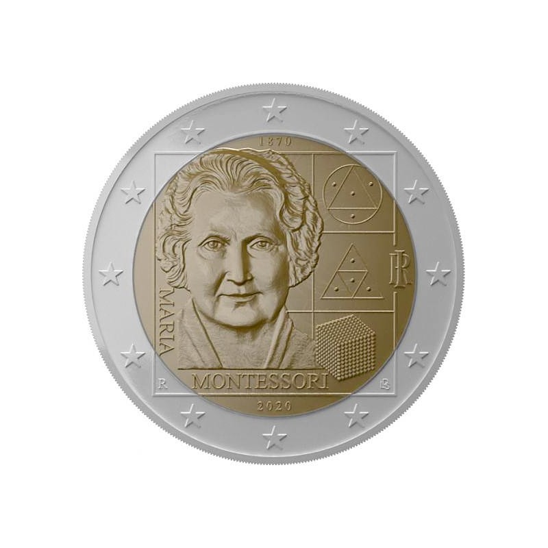 Italia 2020 - 2 euro commemorativo 150 ° anniversario della nascita di Maria Montessori.