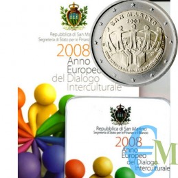 San Marino 2008 - 2 euro European Year of Intercultural Dialogue