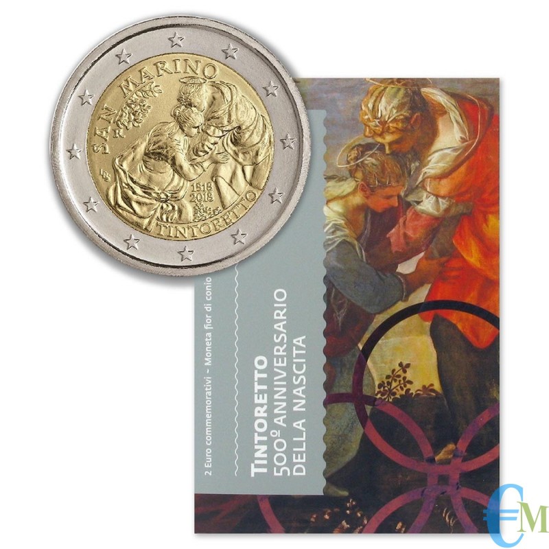 San Marino 2018 - 2 euro commemorativo 500° anniversario della nascita di Tintoretto