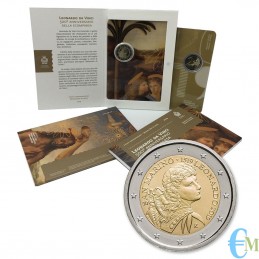 San Marino 2019 - 2 euro commemorativo 500° anniversario della morte di Leonardo da Vinci