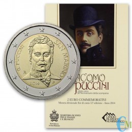 San Marino 2014 - 2 euro commemorativo 90° anniversario della morte di Giacomo Puccini