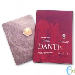 San Marino 2015 - 2 euro commemorativo 750° anniversario della nascita di Dante Alighieri