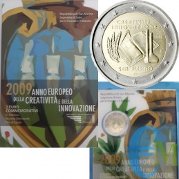 San Marino 2009 - 2 euro commemorativo anno europeo della creatività e dell'innovazione.
