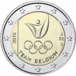 Belgio 2016 - 2 euro commemorativo squadra belga che parteciperà ai Giochi olimpici di Rio 2016