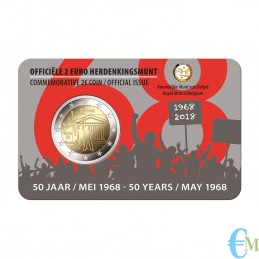 copy of Belgio 2018 - 2 euro Maggio 1968