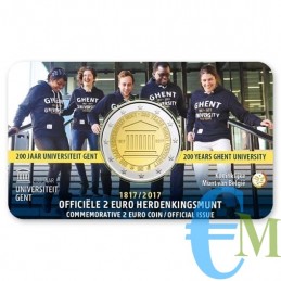 Belgium 2017 - 2 euro Ghent University BU in coincard NL