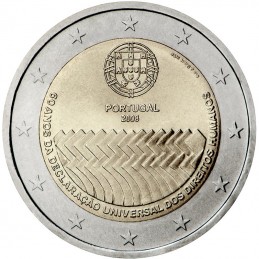 Portogallo 2008 - 2 euro commemorativo 60° anniversario della Dichiarazione universale dei diritti dell'uomo