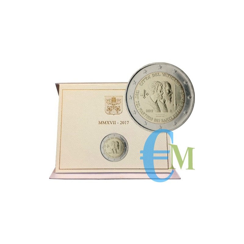 Vaticano 2017 - 2 euro commemorativo 1950° anniversario del martirio dei Santi Pietro e Paolo.