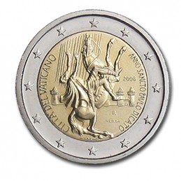 Vaticano 2008 - 2 euro commemorativo anno San Paolo