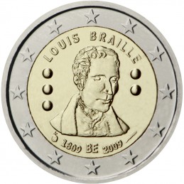 Belgique 2009 - 2 euros 200e naissance de Louis Braille