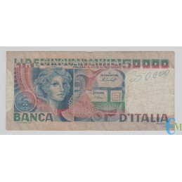 Italia - 50000 Lire volto di Donna 20.06.1977