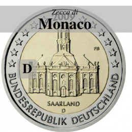 Alemania 2009 - 2 euros Saarland - nuevo D