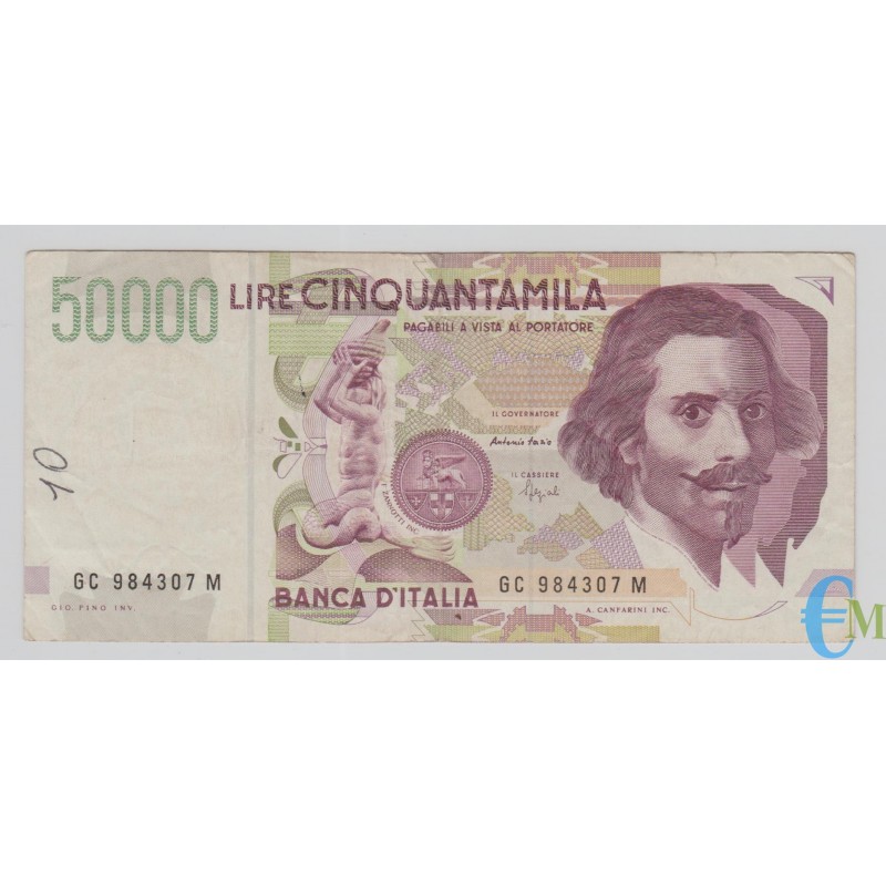 Italia - 50000 Lire Bernini 2° tipo C 16.10.1995