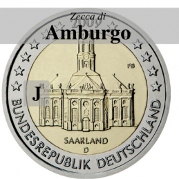 Alemania 2009 - 2 euros Sarre - J