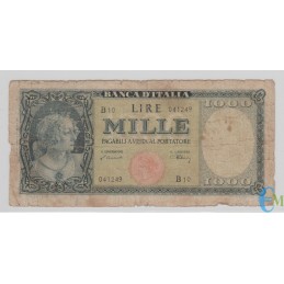 Italia - 1000 Lire Italia Ornata di Perle Testina 20.03.1947