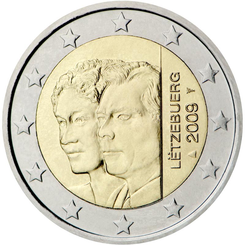 Luxembourg 2009 - 2 euro commemorative 90th anniversary of the accession to the throne of Grand Duchess Carlotta