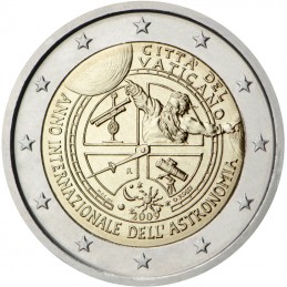 Vaticano 2009 - 2 euro commemorativo anno internazionale dell'astronomia.