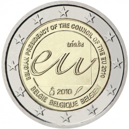 Belgio 2010 - 2 euro commemorativo Presidenza del Consiglio dell'Unione europea del Belgio.
