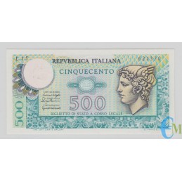 Italia - 500 Lire Biglietto di Stato Mercurio 20.12.1976