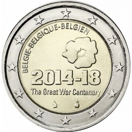 Belgio 2014 - 2 euro commemorativo 100° anniversario dell'inizio della Prima guerra mondiale