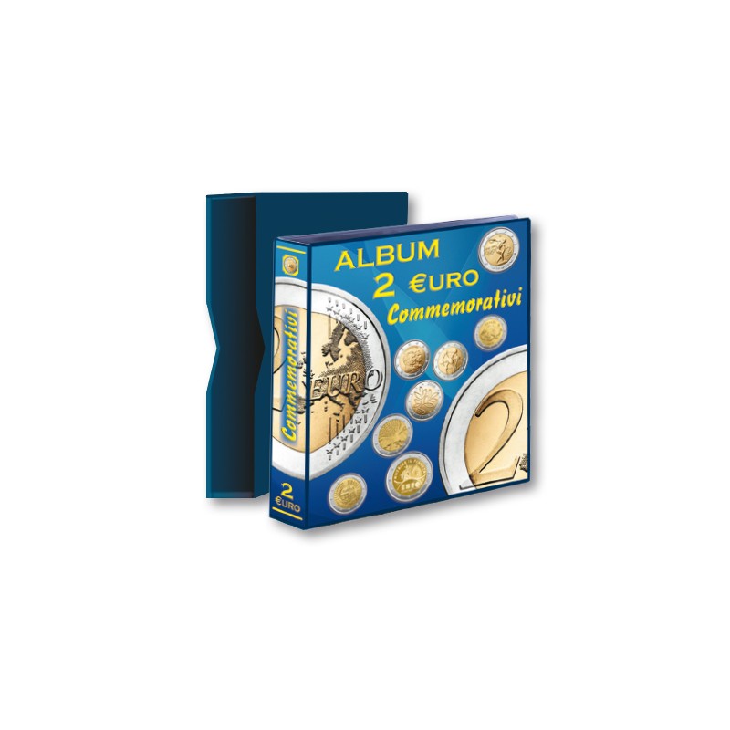 Empty binder with case for the € 2 commemorative coin