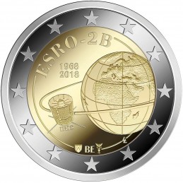 Belgio 2018 - 2 euro commemorativo 50° anniversario del lancio del satellite ESRO-2B