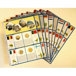 2 € Commemorative Sheet Pad from 2008 to 2010