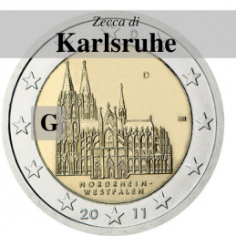 Germania 2011 - 2 euro Colonia - zecca G