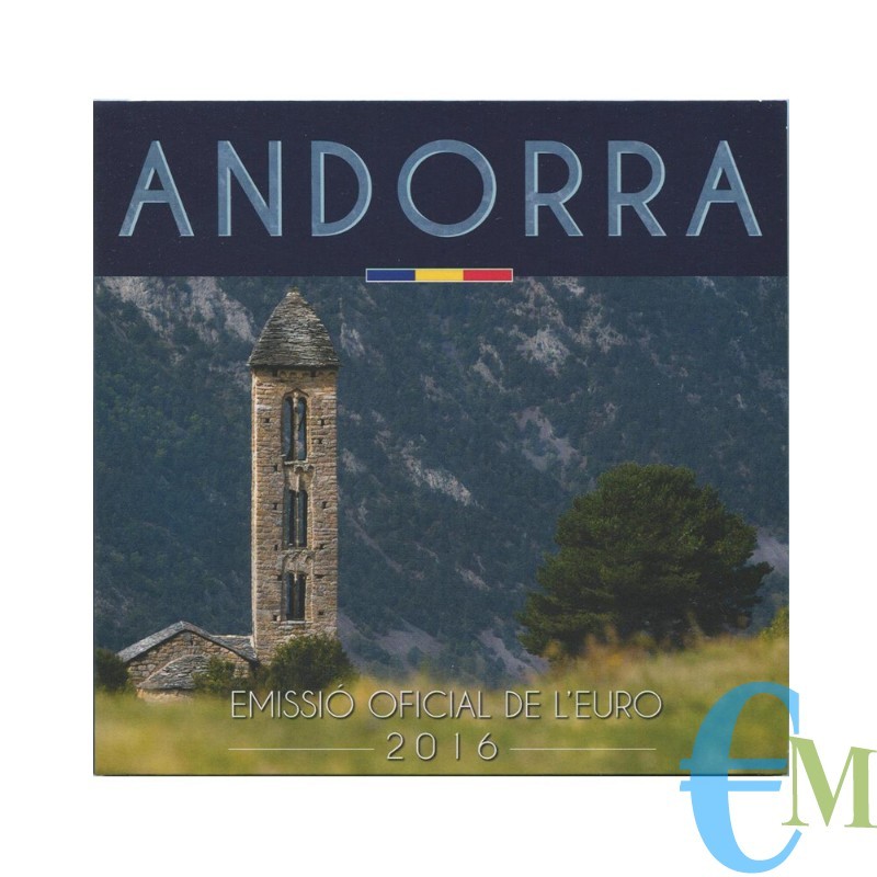 Andorra 2016 - Divisionale Euro Ufficiale - 8 valori