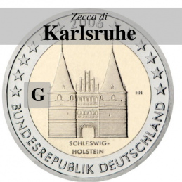 Alemania 2006 - 2 euros Lübeck - Karlsruhe G