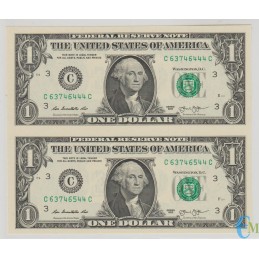 États-Unis - 1 Dollar 2013 feuilles non coupées