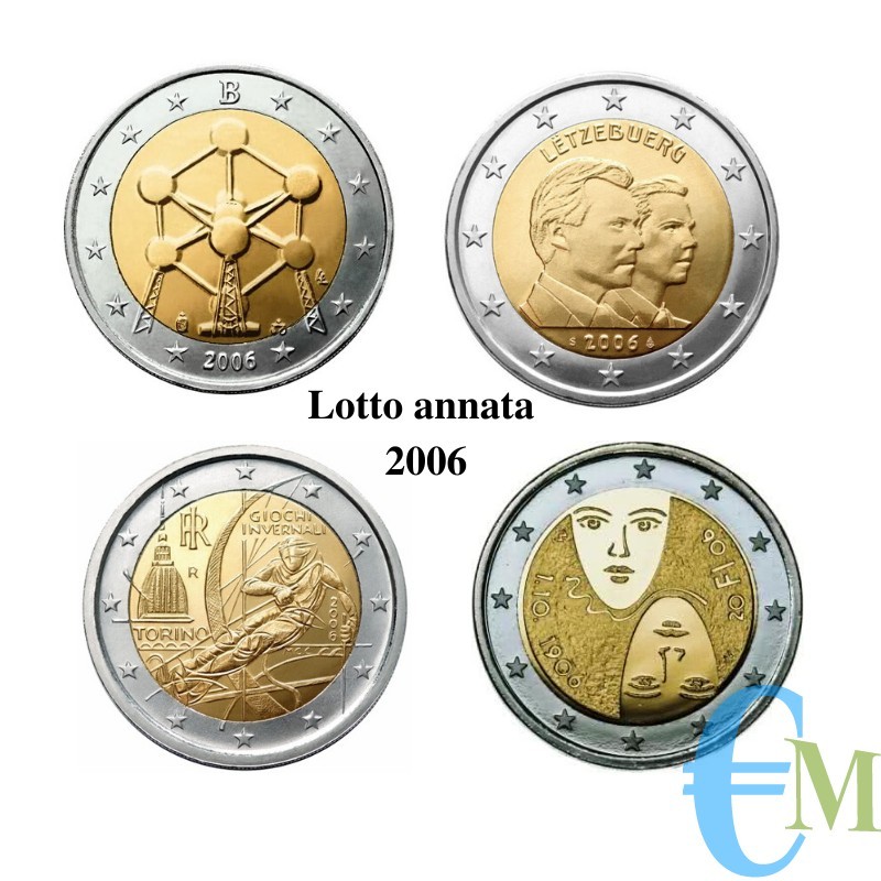Lotto annata 2006 - 2 euro commemorativi