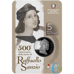Italia 2020 - 5 euro 500° Anniversario della morte di Raffaello Sanzio