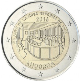 Andorra 2016 - 2 euro commemorativo 150° anniversario della nuova riforma del 1866.