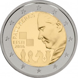 Estonia 2016 - 2 euros 100º nacimiento de Paul Keres