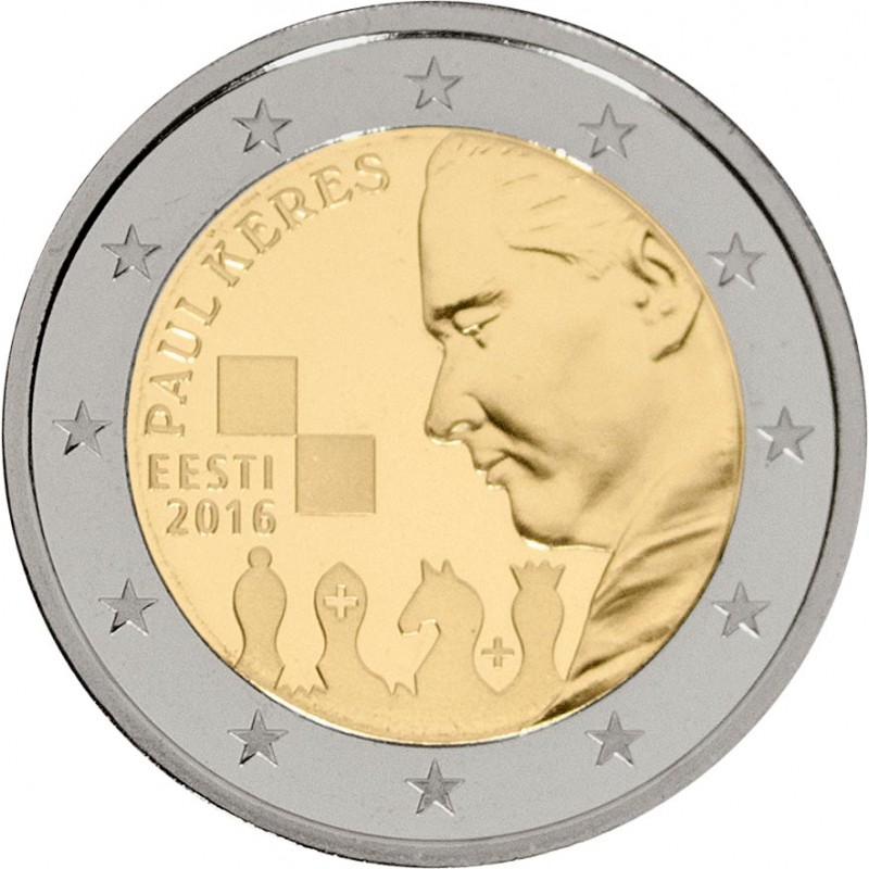 Estonia 2016 - 2 euro 100° nascita Paul Keres