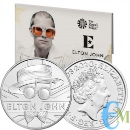 Elton John 2020 - 5£ moneta della serie Music Legends