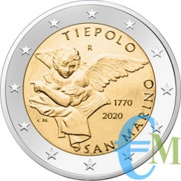 San Marino 2020 - Prevendita 2 euro 250° morte Gianbattista Tiepolo moneta