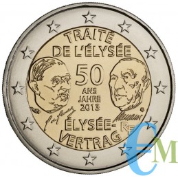 Francia 2013 - 2 euro 50° Trattato dell'Eliseo