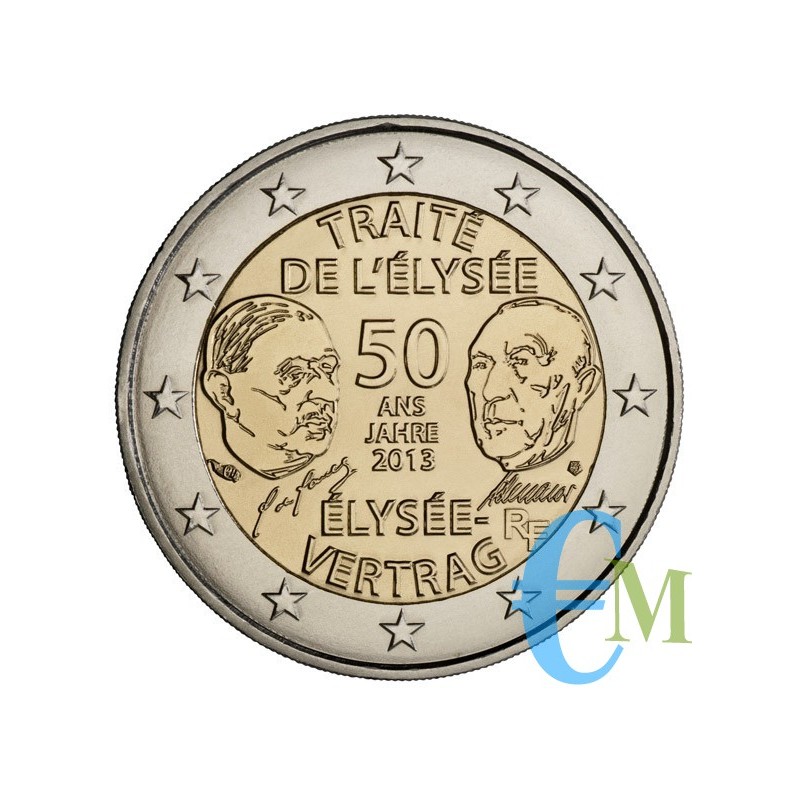 France 2013 - 2 euro 50th of the Elysée Treaty