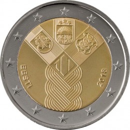 Estonie 2018 - 2 euros 100e des pays baltes