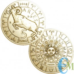 Saint-Marin 2018 - 5 Euro Zodiac Bélier