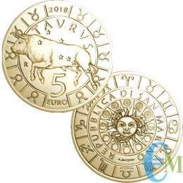 Saint-Marin 2018 - 5 Euro Zodiac Taureau