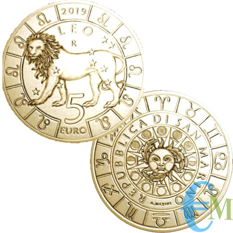Saint-Marin 2019 - 5 Euro Zodiac Lion