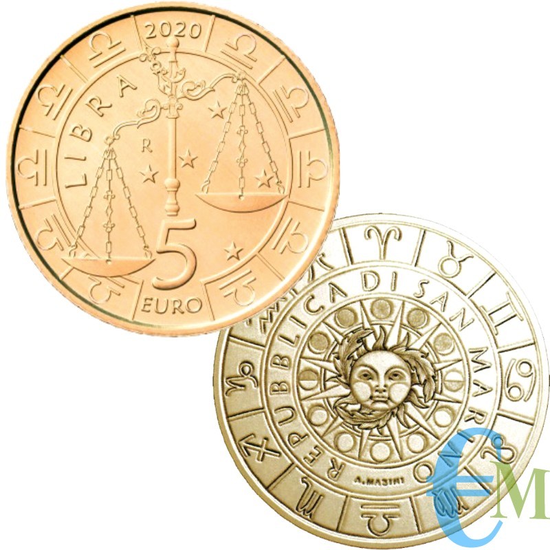 San Marino 2020 - 5 Euro Zodiac Libra