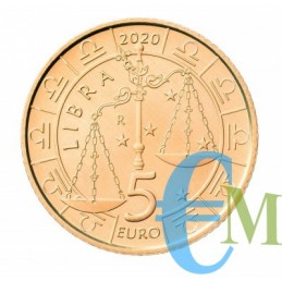San Marino 2020 - 5 Euro Zodiaco Bilancia dritto