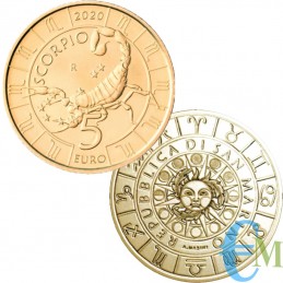 Saint-Marin 2020 - 5 Euro Zodiac Scorpion