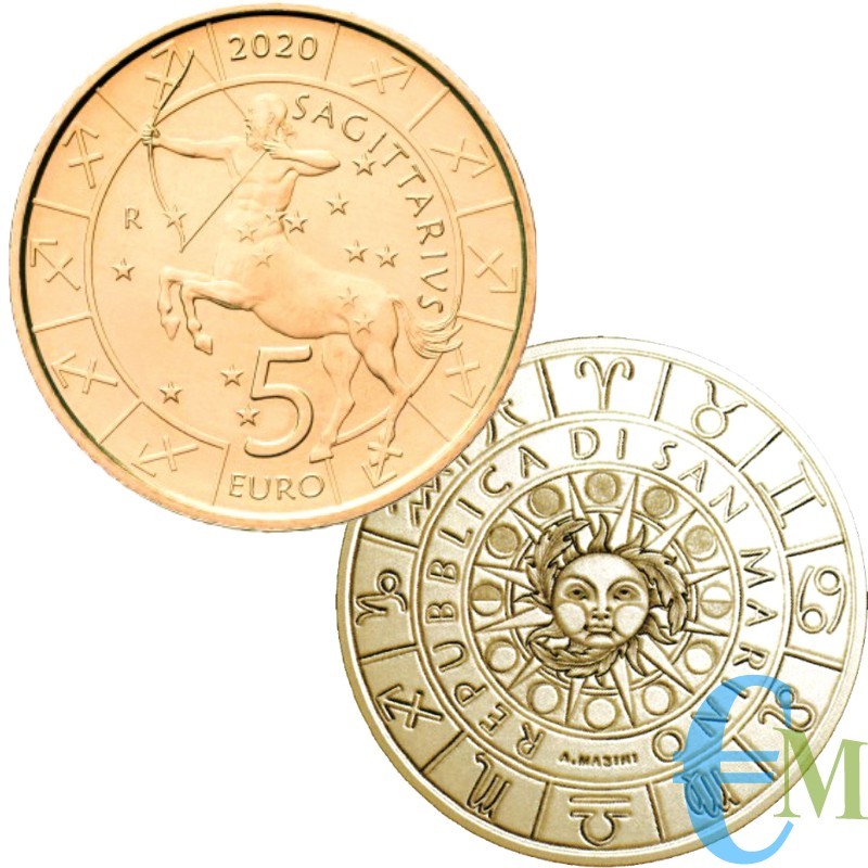 San Marino 2020 - 5 Euro Zodiac Sagittarius